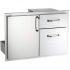 American Outdoor Grill Door with Double Drawers and Platter Storage