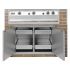 Fire Magic Select Double Doors with Trash Tray & Dual Drawers - Open