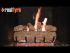 Golden Oak gas logs for the fireplace