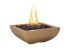 American Fyre Designs Bordeaux Petite Square Fire Bowl, 30-Inch