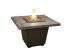 Silver Pine Reclaimed Wood Cosmo Chat Height Fire Table, Square