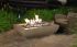American Fyre Designs Bordeaux Rectangle Fire Bowl in Patio Setting