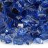 American Fireglass 10-Pound Premium Fire Glass, 1/2 Inch, Cobalt Blue Reflective