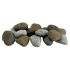 American Fireglass Ceramic Lite Stones, 15 Stone Set, Natural Set