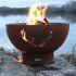 Fire Pit Art Antlers Wood Fire Pit