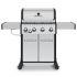 Broil King BR-S440 Baron S440 Pro Stainless Steel Infrared 4-Burner Gas Grill with Side Burner, 57-Inches