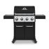 Broil King CRN-420 Crown 420 Black 4-Burner Gas Grill, 57-Inches