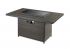 Outdoor GreatRoom Company Brooks Fire Pit Table with Glass Wind Guard