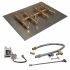 Crossfire by Warming Trends CFBDT-P24VIK 24 Volt Hot Surface Electronic Ignition Double Tree-Style Brass Gas Fire Pit Burner Kit