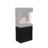 Amantii Cube-Base-Speaker Speaker Base for 2025WM Electric Fireplace, Angled View
