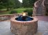 HPC H2Onfire Fire and Water Insert, Copper Bowl Built Into Residential Application