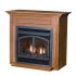 White Mountain Hearth EMBF11 Cabinet Mantel with Base for Vail VFD26 Fireplaces