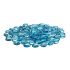 American Fireglass 10-Pound Fire Glass Beads, 1/2 Inch, Aqua Blue Luster