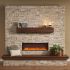 GreatCo Gallery Series Built-In Electric Fireplace, 44-Inch, Amber