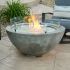 Artisan Chat Height Fire Pit Table with SS Burner with Optional Glass Wind Guard