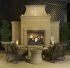 American Fyre Designs Grand Cordova Outdoor Gas Fireplace -Lifestyle