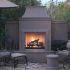 American Fyre Designs Grand Petite Cordova Outdoor Gas Fireplace -Lifestyle