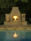 American Fyre Designs Grand Phoenix Outdoor Gas Fireplace -Lifestyle