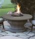 American Fire Designs Inverted Chat Height Firetable with Concrete Top