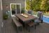 The Outdoor GreatRoom Company KW-LB Kenwood Series Patio Bench with Kenwood Fire Pit