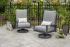 The Outdoor GreatRoom Company Lyndale Highback Swivel Rocker Chair, Set of 2