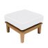 Royal Teak Collection MIAOTFO Miami Teak Ottoman, Frame Only (Cushions Not Included)