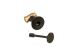 1/2 Inch Straight Gas Fire Pit Shut Off Valve Kit With Flat Black Flange And Key