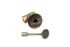 1/2 Inch Straight Gas Fire Pit Shut Off Valve Kit With Pewter Flange And Key