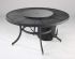 Night Fire Chat Height Fire Pit Table with Optional Glass Burner Cover and Optional Tank Cover