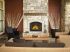 Napoleon NZ3000 High Country 3000 Wood Fireplace, Arched Black Double Doors, Black Faceplate, Modern Pattern Inset