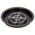 American Fireglass Round Oil Rubbed Bronze Pan with Burner