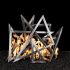 The Outdoor Plus Stainless Steel Triangle Sculpture, Lit