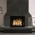 The Outdoor Plus Stainless Steel Fireplace Waves in Fireplace