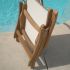 Royal Teak Collection Detail of Florida Reclining Chairs Folded Up