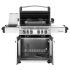 Napoleon P500RSIBNSS-3 Prestige 500 Natural Gas Grill On Cart with Infrared Rotisserie and Side Burner, Stainless Steel