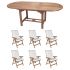 Royal Teak Collection 72/96-Inch Oval Expansion Table