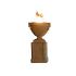 American Fyre Designs Piage Fire Urn with Pedestal