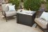 Providence Chat Height Fire Pit Table with White Onyx Top