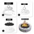 Spotix Rectangle HPC Match Lit Fire Pit Burner Kits