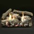 White Mountain Hearth LSxxWRSV-Kit Super Stacked Wildwood Vented Refractory Complete Fireplace Log Set