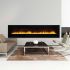 Amantii Wall Mount / Flush Mount Series Electric Fireplace with Ember Media Kit, 100 Inch