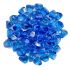 American Fireglass 10-Pound Zircon Fire Glass, 1 Inch, Midnight Blue Luster