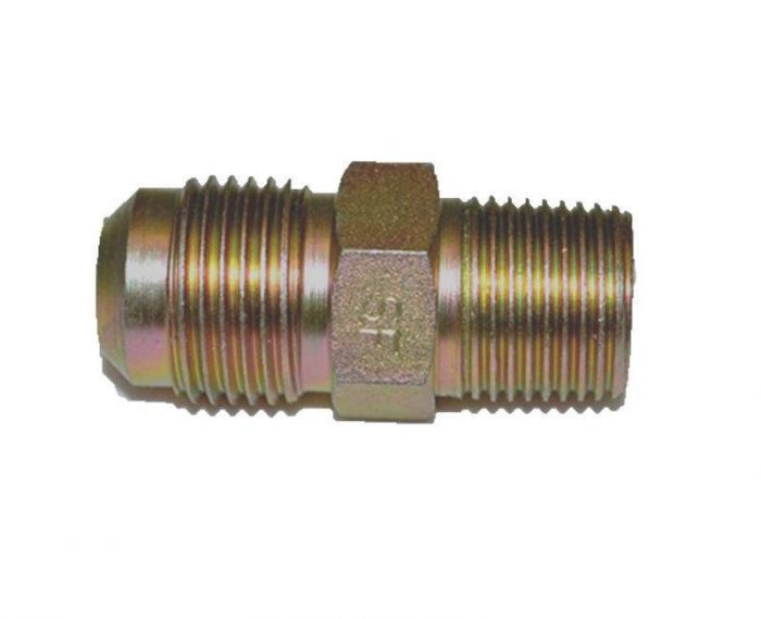 HPC Male Connector Brass Fitting, 1/2-Inch Tube, 3/8-Inch MIP