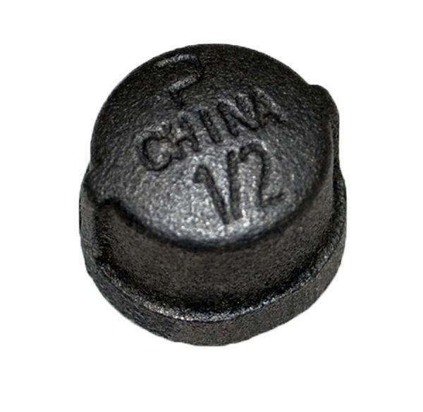 HPC Black Iron 1/2-Inch Cap