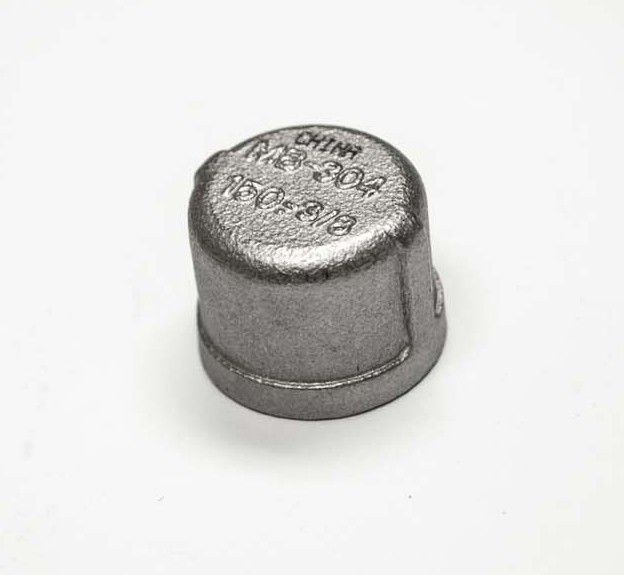 Hearth Products Controls 673 Stainless Steel Gas Line Cap, 3/8-Inch