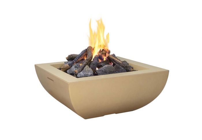 American Fyre Designs Bordeaux Square Fire Bowl, 36-Inch