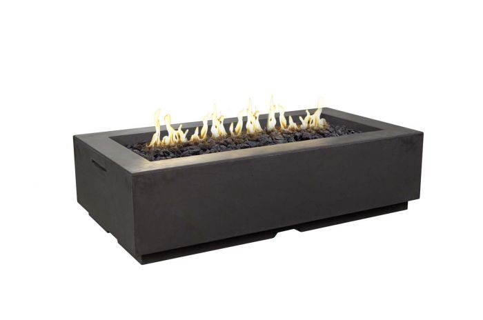 American Fyre Designs Louvre Rectangle Fire Pit, 56.25x30.25-Inch