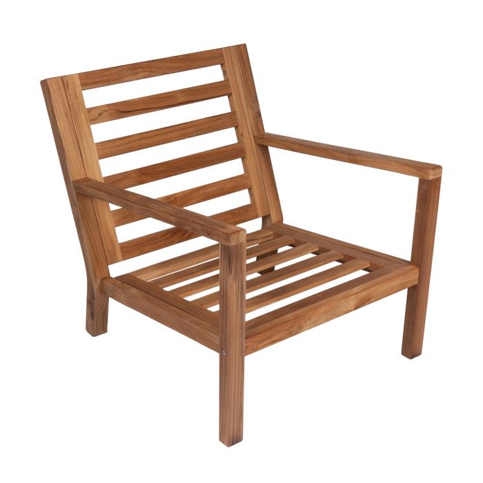 Royal Teak Collection COACHFO Coastal Teak Chair, Frame Only (Cushions Not Included