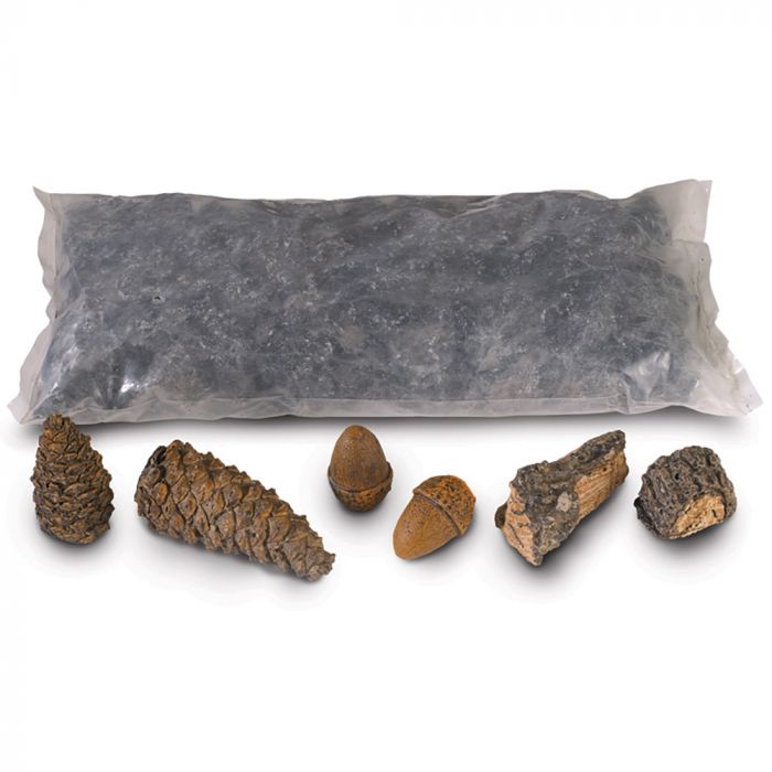 Real Fyre DP-7 Decor Pack with Bryte Coals, Lava Coals, Wood Chips, Pine Cones and Acorns