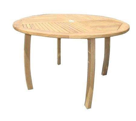 Royal Teak Collection DP50R Round Dolphin Teak Table, 50-Inch